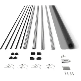 hecht International Fliegengitter mit Aluminiumrahmen 150 x 160 cm Weiß