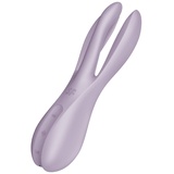 Satisfyer Satisfyer, Vibrator, Auflegevibrator, Threesome 2', 14 cm, 3 Motoren, für Klitoris- und Schamlippenstimulation, Farbe:flieder