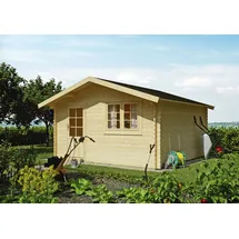Kiehn-Holz Gartenhaus Fronberg 4,55 x 4,53 m Beige