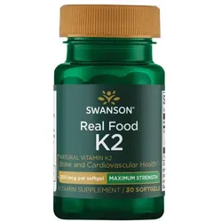 Echte Lebensmittel Vitamin K2 200 mcg 30 Weichkapseln