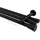 Interdeco GARDINENSTANGE INNENLAUF Siteno Sitra 480 cm (geteilt in 3 x 160 cm), 3-läufig, 20 mm Ø Schwarz