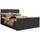 Kaiser Modern Boxspringbett mit bettkasten und topper VIESTA stoff Poso Dunkelgrau