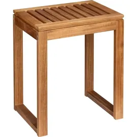 Wenko Badhocker Mod. Fondi, aus massivem Akazienholz