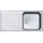 Franke Argos AGX 211-100 Edelstahl + Druckknopfventil
