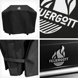 FEUERGOTT Gas-Grillstation Hektor 4B-S inkl. Abdeckhaube