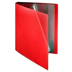 FolderSys FSY Sichtbuch flexibel, 40 Hüllen, A4, PP rot transparent, 1 Stück