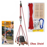 Corvus A750260 - Mini Flaschenzug mit Seil und Karabiner