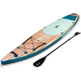 Neo-Sport Stand Up Paddle Board 350 x 81 x 15 cm Blau/Braun