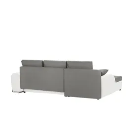 Sofa.de Ecksofa mit Beleuchtung und Schlaffunktion Emma ¦ grau ¦ Maße (cm): B: 280 H: 96 T: 184.0