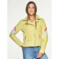 Lederjacke MAZE "Reedley", Damen, Gr. M, gelb, Obermaterial: 100% Lammleder / Futter: 100% Polyester, Jacken