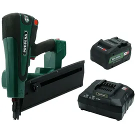Prebena PKT-8-RKP100-SET4 Hybridnagler für Rundkopf-Streifennägel Type RKP von 65-100 mm -inkl.Akku und Ladestation