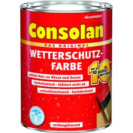 Consolan Wetterschutz-Farbe 2,5 l grün seidenglänzend