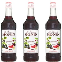 Monin Sirup Grenadine, 1,0L, 3er Pack
