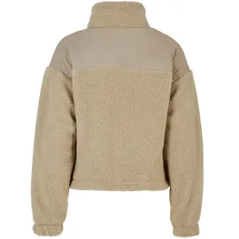 URBAN CLASSICS Damen Jacke Ladies Sherpa Mix Jacket wetsand S