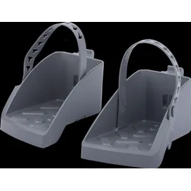 Polisport Fußstützen mit Riemen für Guppy Maxi, Paar, grau-schwarz