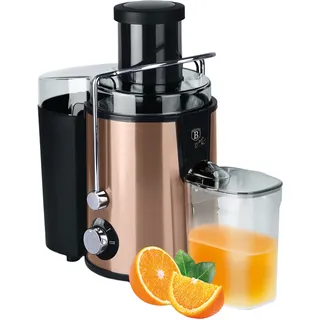 Kraftvoller Entsafter für Obst & Gemüse, 500W, großem Fruchtfleischbehälter & 600 ml Saftbehälter – edles Design in Roségold für frische Säfte