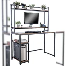 CLP Schreibtisch Billings Schwarz / Braun