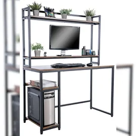 CLP Schreibtisch Billings Schwarz / Braun