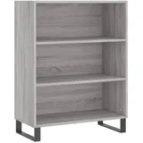 vidaXL Regalschrank Grau Sonoma 69,5x32,5x90 cm Holzwerkstoff