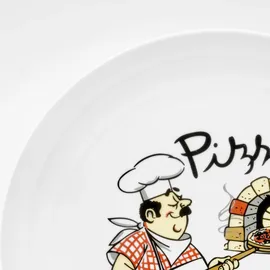 VAN WELL Pizzateller Küchenchef Ø 30,5 cm 6er Set bunt