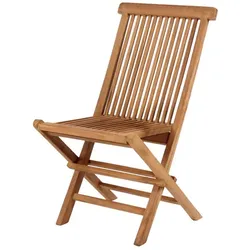 DEVRIES Garten-Klappstuhl »Woodie«, BxH: 47 x 89 cm, Teakholz - braun