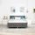 vidaXL Boxspringbett 140 x 200 cm Dunkelgrau