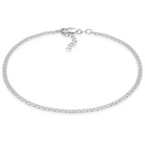 Elli Stäbchen-Panzerkette Basic 925 Silber Fußketten Damen