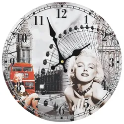 vidaXL Wanduhr Vintage Marilyn Monroe 30 cm