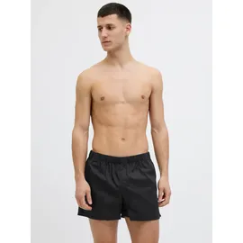 JACK & JONES Boxershorts gestreift schwarz/grau L 3er Pack