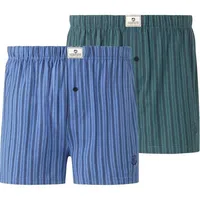 Jan Vanderstorm 2er Pack Boxershorts THURE in blau petrol