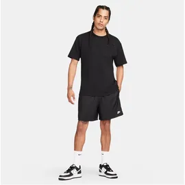 Nike Club Flow-Webshorts Herren Black/White S
