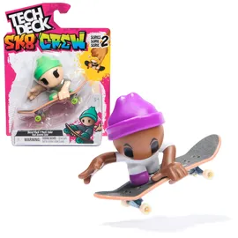 Spin Master Tech Deck Sk8 Crew, Fingerboard mit cooler Skater-Figur