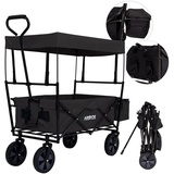 Arebos Bollerwagen mit Dach Eco,