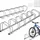 Tectake Fahrradständer Silber