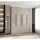 abiks möbel Drehtürenschrank COMO 200 x 245,5 x 50 cm Schwarz