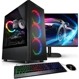 Kiebel kiebel.de PC Set mit 27 Zoll TFT Total V AMD Ryzen 5 5500, 32GB DDR4, NVIDIA RTX 4060 8 GB, 1TB SSD, WLAN, Windows 11, Komplettsystem