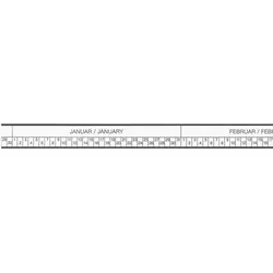 magnetoplan Kopfleiste mit U-Profil 5,5 mm 1 Halbjahr 7 Tage Woche