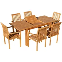 ALEOS. Teak Set 7-tlg. Braun