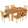 ALEOS. Teak Set 7-tlg. Braun