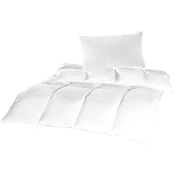 Bestlivings Betten-Set 135x200cm / 40x80cm, milbendichter Spezialbezug, Mikrofaser Bettdecke / Kissen Daunenfeeling, waschbar bis 60 Grad, für Hausstauballergiker