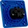 BALS Einbausteckdose 230V IP44 Blau 3 St.