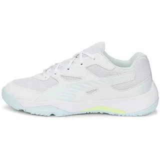 Puma Solarflash Jr II Hallenturnschuh, White Nitro Blue Fizzy Light, 28 EU