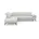 Ecksofa SIT MORE hellgrau B 272cm H 79cm T 220cm Sofas Ecksofa