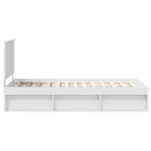 vidaXL Moderner Bettrahmen 90 x 200 cm Weiß
