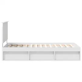 vidaXL Moderner Bettrahmen 90 x 200 cm Weiß