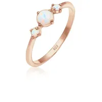 Elli Ring 925 Sterling Silber Verlobungsring in Rosegold | Gr.: 52