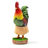 DIXIE STORE Wackelfigur Auto Lustig Hawaii Deko Auto - 11cm Wackelfigur Auto Gadget - Wackeldackel fürs Auto Deko Innen - Autos Spielzeug - Auto Innenraum Zubehör Innenraum Deko - Kauai Chicken