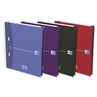 Oxford Office Essentials Notebook DIN A5+ Kariert Spiralbindung Karton Farbig sortiert 200 Seiten 100 Blatt