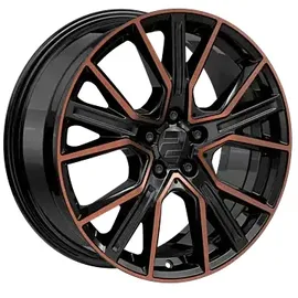 2DRV WH34 8,5 x 20 5 x 112 ET30 MB66,6 Schwarz/Kupfer Hochglanzpoliert