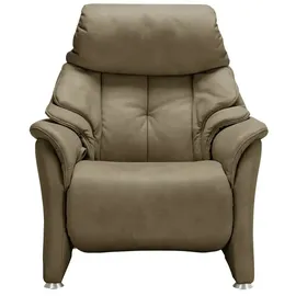 HIMOLLA Relaxsessel 4217 Leder 96 x 109 x 91 cm Grün mit Kopfteil
